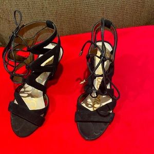 Sam Edelman sandals tie up 2.5 inch heels
